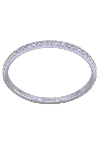 Bague 54 MAUBOUSSIN - alliance en or blanc, diamants 58 Facettes 065301