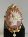 Brooch Brooch/cameo pendant in agate, fine pearls 58 Facettes