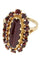 Bague BAGUE MARQUISE ANCIENNE GRENATS 58 Facettes 052441