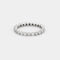 Bague 52 Alliance américaine Or blanc Diamants 0.80ct 58 Facettes 240032