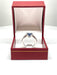 Ring White gold oval sapphire and diamond ring 58 Facettes