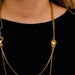 Old long necklace in yellow gold 58 Facettes