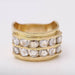 Ring 68 Double half wedding ring in gold with diamonds 58 Facettes E359871U
