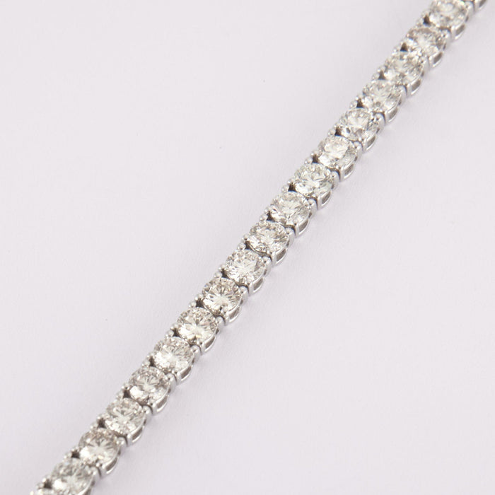 Bracelet Bracelet en or blanc, rivière diamants 58 Facettes