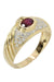 Ring 53 MODERN RUBY AND DIAMOND RING 58 Facettes 045971