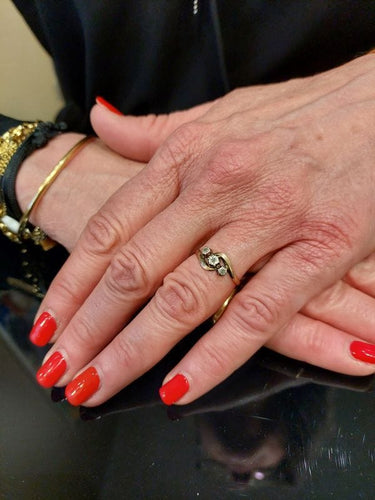 Bague 57 BAGUE NAPOLÉON III DIAMANTS 58 Facettes 064701