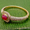 Bracelet OJ PERRIN - Bracelet or jaune diamants rubis cabochon 58 Facettes 2846