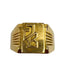 66 Yellow Gold Signet Ring 58 Facettes 20400000729