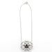 Necklace Flower necklace White gold Diamonds Pearl 58 Facettes