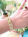 Bracelet Bracelet Jonc grappes de raisin et feuilles de vigne Or 18 K 58 Facettes AA 1638