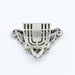 Art deco gold platinum diamond lapel clip brooch 58 Facettes