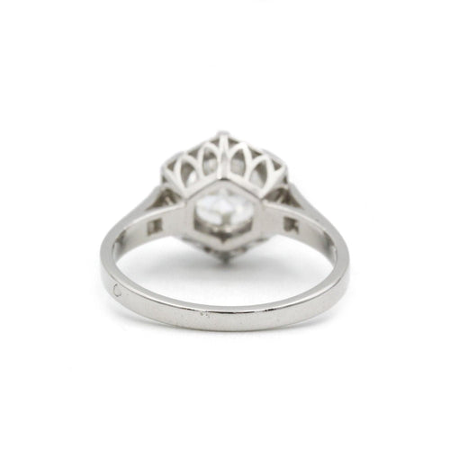 Bague Solitaire Platine et Diamant 1.10ct 58 Facettes 220267R
