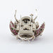 Broche Broche "Coccinelle" Or Blanc, Rubis, Tsavorites & Diamants 58 Facettes