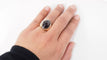 Bague 50 Bague or bicolore améthyste cabochon 58 Facettes 30956