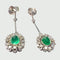 Boucles d'oreilles BOUCLES D'OREILLES EMERAUDES DIAMANTS 58 Facettes