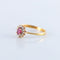 Bague 56.5 Bague Marguerite pierre rouge 58 Facettes JE148