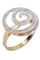 Bague 54 BAGUE TOURBILLON DIAMANTS 58 Facettes 071261
