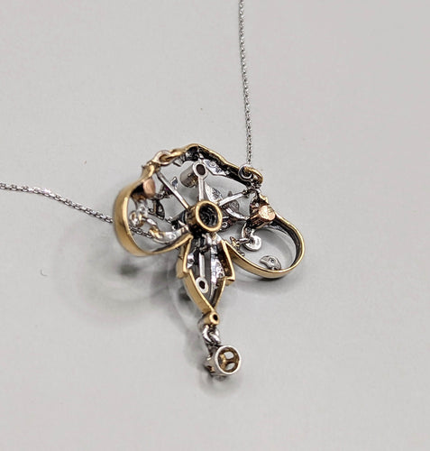 Collier Collier 2 Ors & diamants 58 Facettes