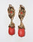 Boucles d'oreilles Pendants d'oreilles or et corail Napoléon III 58 Facettes 474