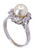 Ring MODERN PEARL AND DIAMOND RING 58 Facettes 074411