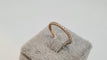 Bague 50 Bague demi alliance en Or rose, Diamants 58 Facettes