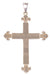 Antique fleur-de-lys cross pendant 58 Facettes 065231