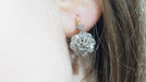 Boucles d'oreilles Dormeuses Diamants Taille Rose Or Bicolore 58 Facettes 30736