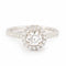 Bague 52 Bague Diamant 0.52 Cts Pavage Diamants Or Gris 58 Facettes BD120