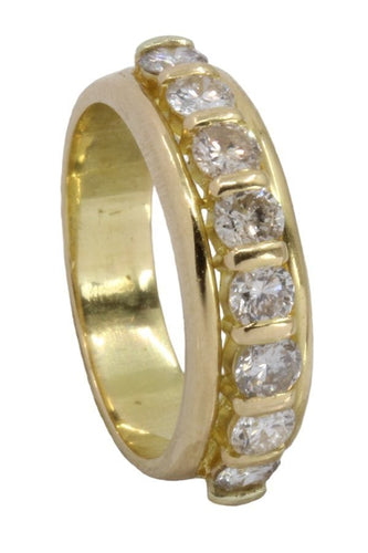 Bague DEMI-ALLIANCE DIAMANTS 58 Facettes 055221