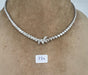 necklace Marquise and pear tennis necklace white gold 58 Facettes N384