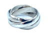 Bague 47 CARTIER. Collection Trinity, alliance or blanc 18K 58 Facettes