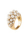 52 Cartier Ring - “Andromaque” Demi-Jonc Ring, pearls and diamonds 58 Facettes