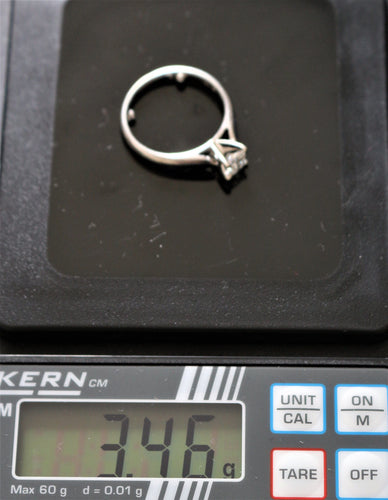 Bague 51 Bague solitaire taille princesse 58 Facettes 396