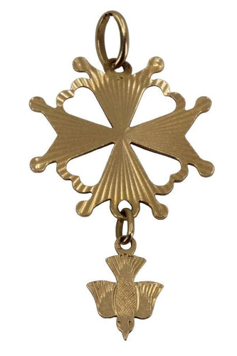 Pendentif CROIX HUGUENOTE 58 Facettes 055031