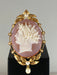 Brooch Brooch/cameo pendant in agate, fine pearls 58 Facettes