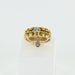 Ring 61 Mixed ring in yellow gold and diamond 58 Facettes