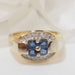 Bague 55 Bague saphirs de Ceylan et diamants 58 Facettes 32136