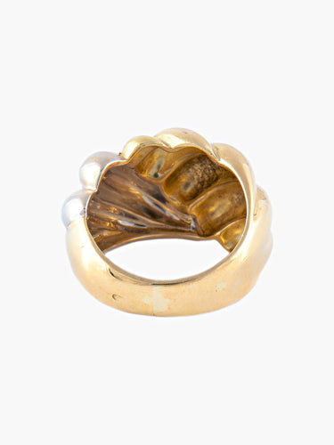 Bague Bague Dôme 2 Ors 58 Facettes