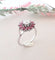 Bague 54.5 Bague Ancienne Rubis Diamant 0,50 ct Or Blanc 58 Facettes AA 1523