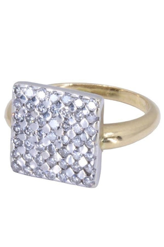 Bague 54 BAGUE PAVAGE DIAMANTS 58 Facettes 073801