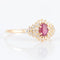Bague 58 Bague or jaune, rubis et diamants 58 Facettes