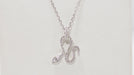 Necklace Messika “snake” necklace in white gold and diamonds 58 Facettes 32005