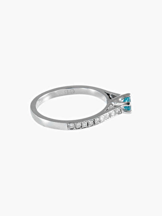 Bague Bague Aigue-Marine 58 Facettes