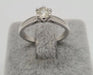 Ring 52 Solitaire ring in White Gold, diamonds 58 Facettes