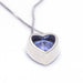 Necklace White gold necklace with Tanzanite 58 Facettes D360117MS