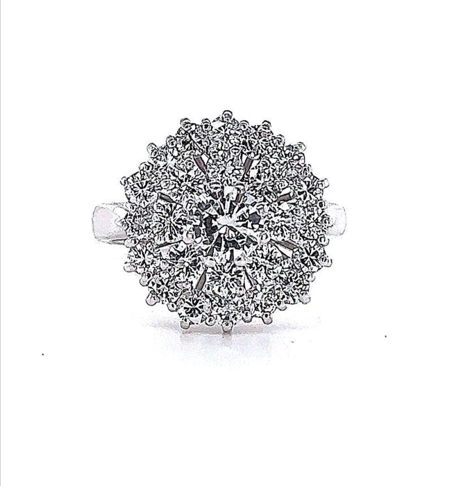 Bague Bague Diamants or blanc 58 Facettes