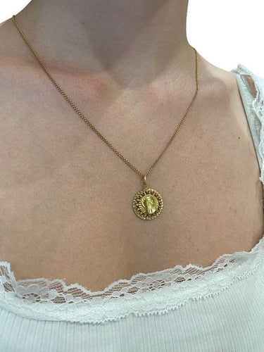 Pendentif MÉDAILLE VIERGE AJOURÉE 58 Facettes 052061