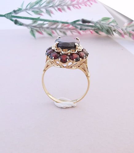 Bague 58 Bague Grenats Or Jaune 58 Facettes AA 1531