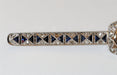 Brooch Art Deco Sapphires & Diamonds Bar Brooch 58 Facettes 440