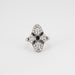 Ring ART DECO STYLE RING SAPPHIRE DIAMONDS 58 Facettes DF21